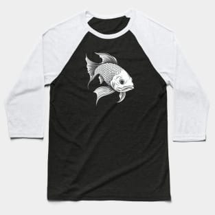 Monochrome carp Baseball T-Shirt